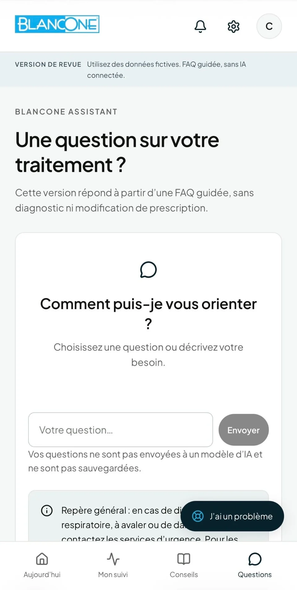 Questions et conseils pour le traitement