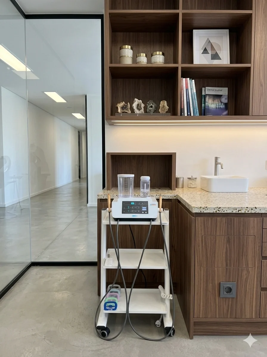 Clean&White Xpower installé dans un cabinet dentaire